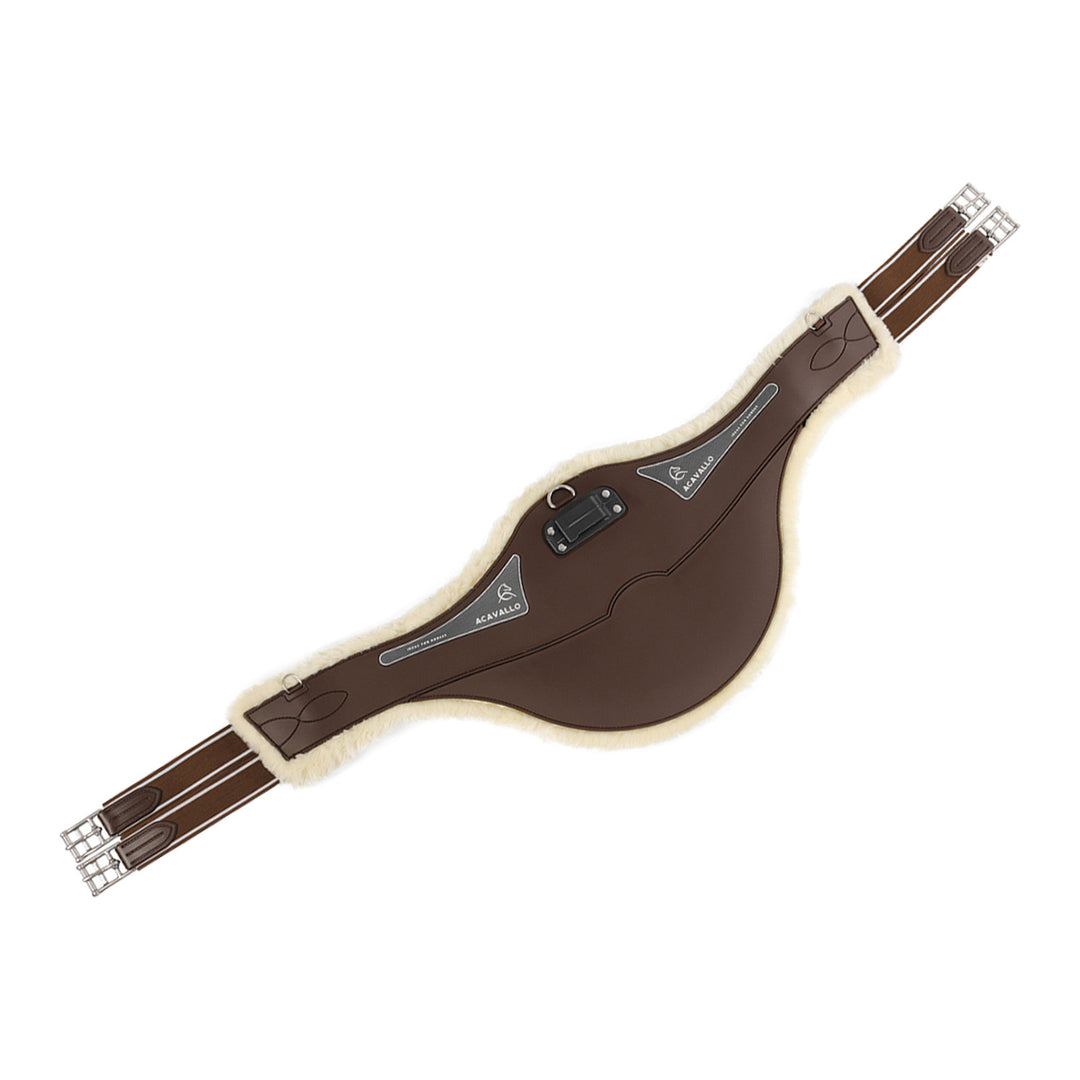 Jumping stud guard girth Classic gel PVC deta DARK BROWN