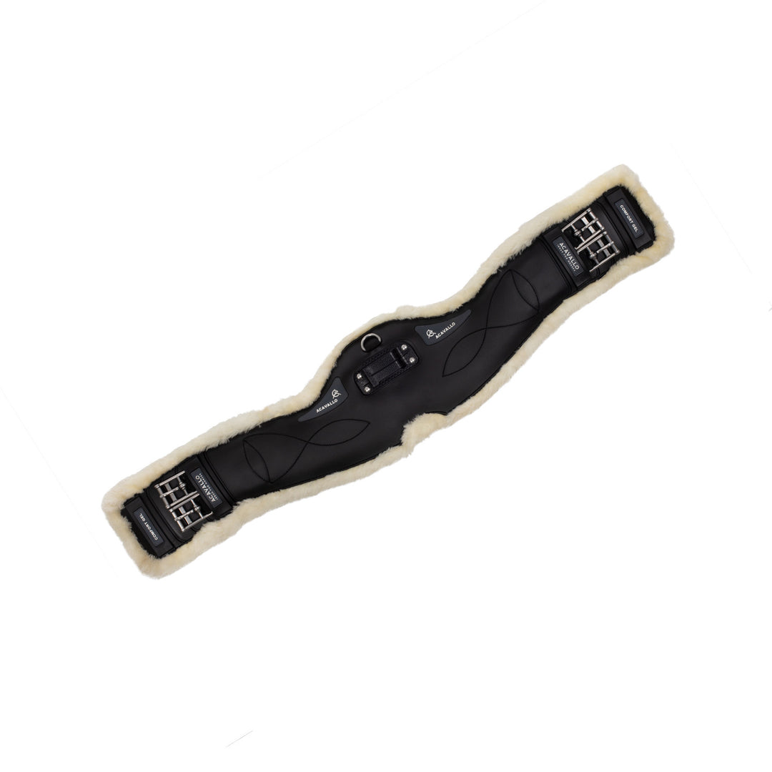 Dressage girth Classic gel sheepskin BLACK