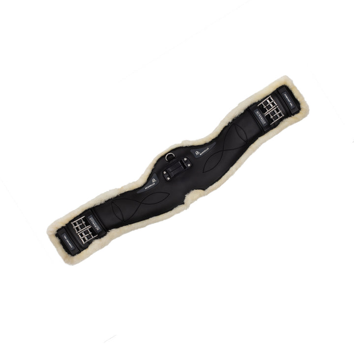 Dressage girth Classic gel sheepskin BLACK