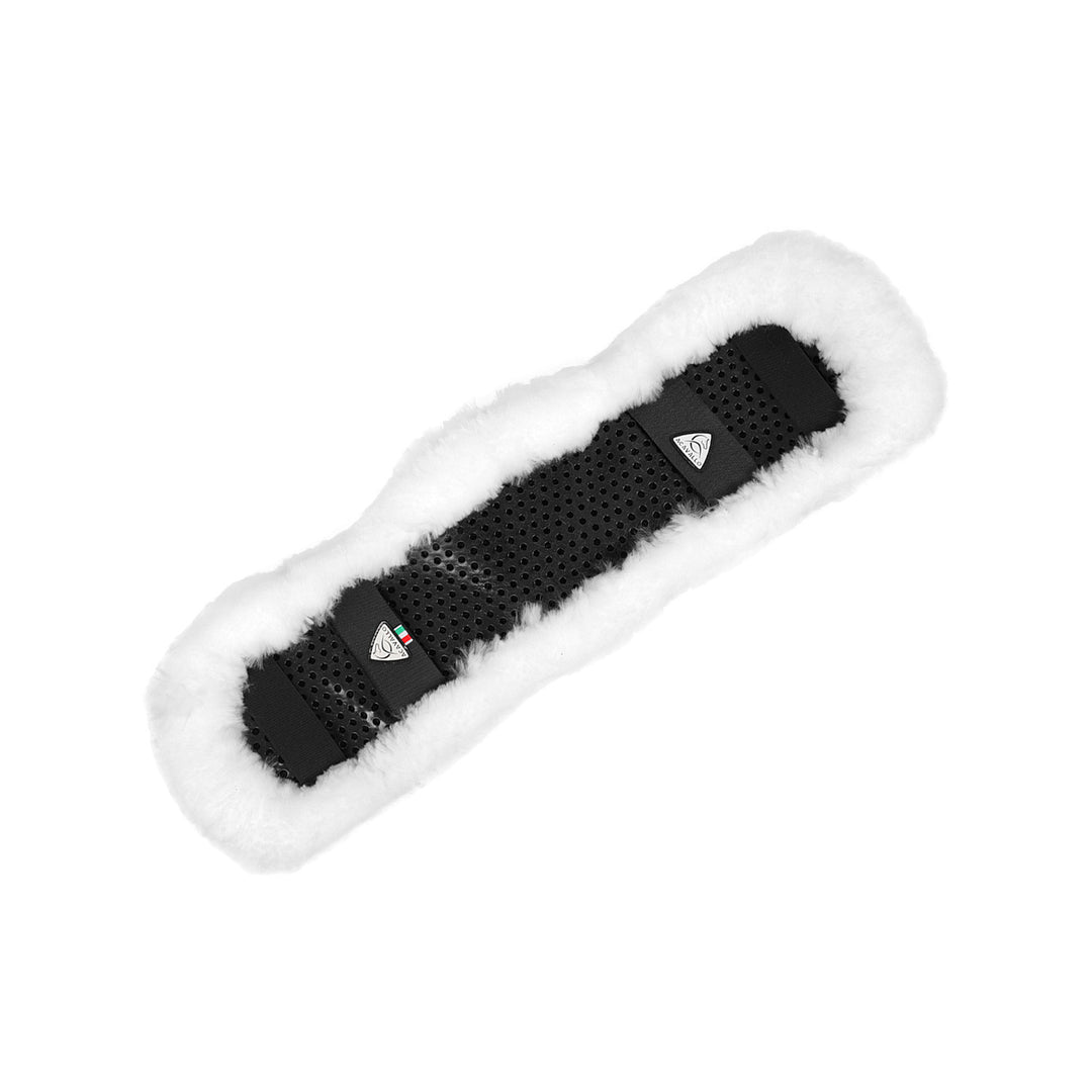 Shaped girth sleeve Classic gel sheepskin WHITE