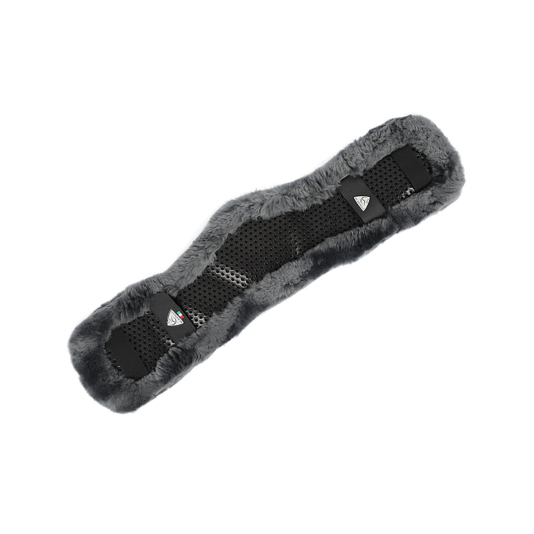Shaped girth sleeve Classic gel sheepskin GREY
