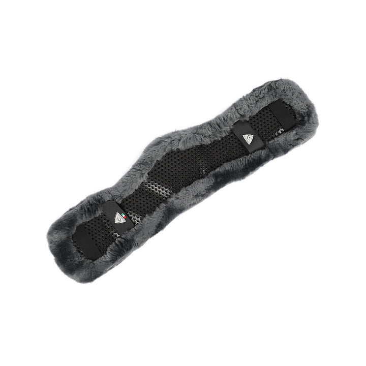 Shaped girth sleeve Classic gel sheepskin GREY