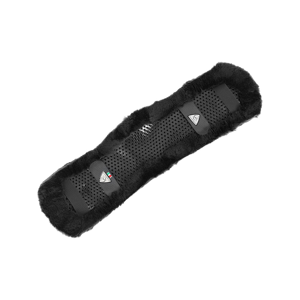 Shaped girth sleeve Classic gel sheepskin BLACK