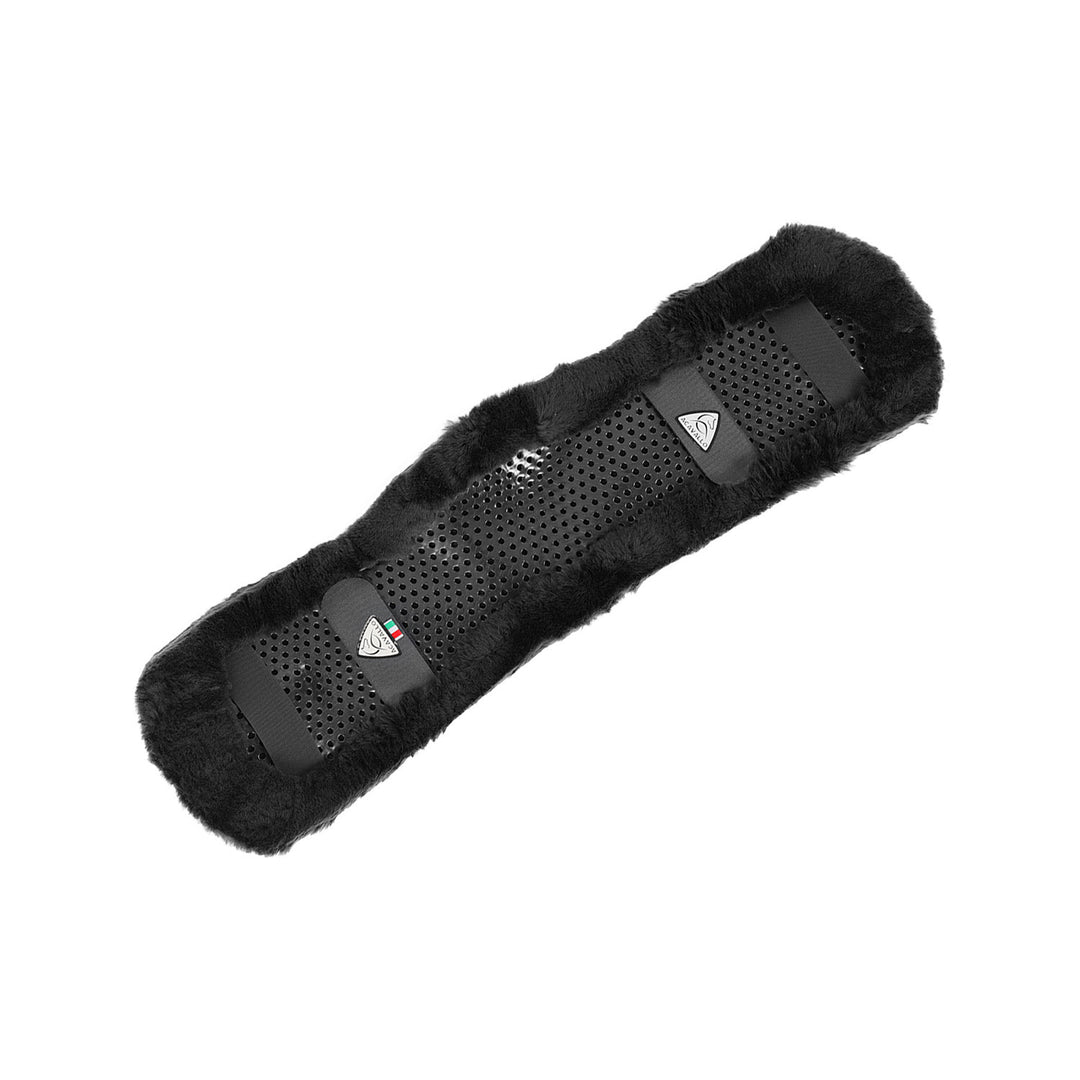 Shaped girth sleeve Classic gel sheepskin BLACK