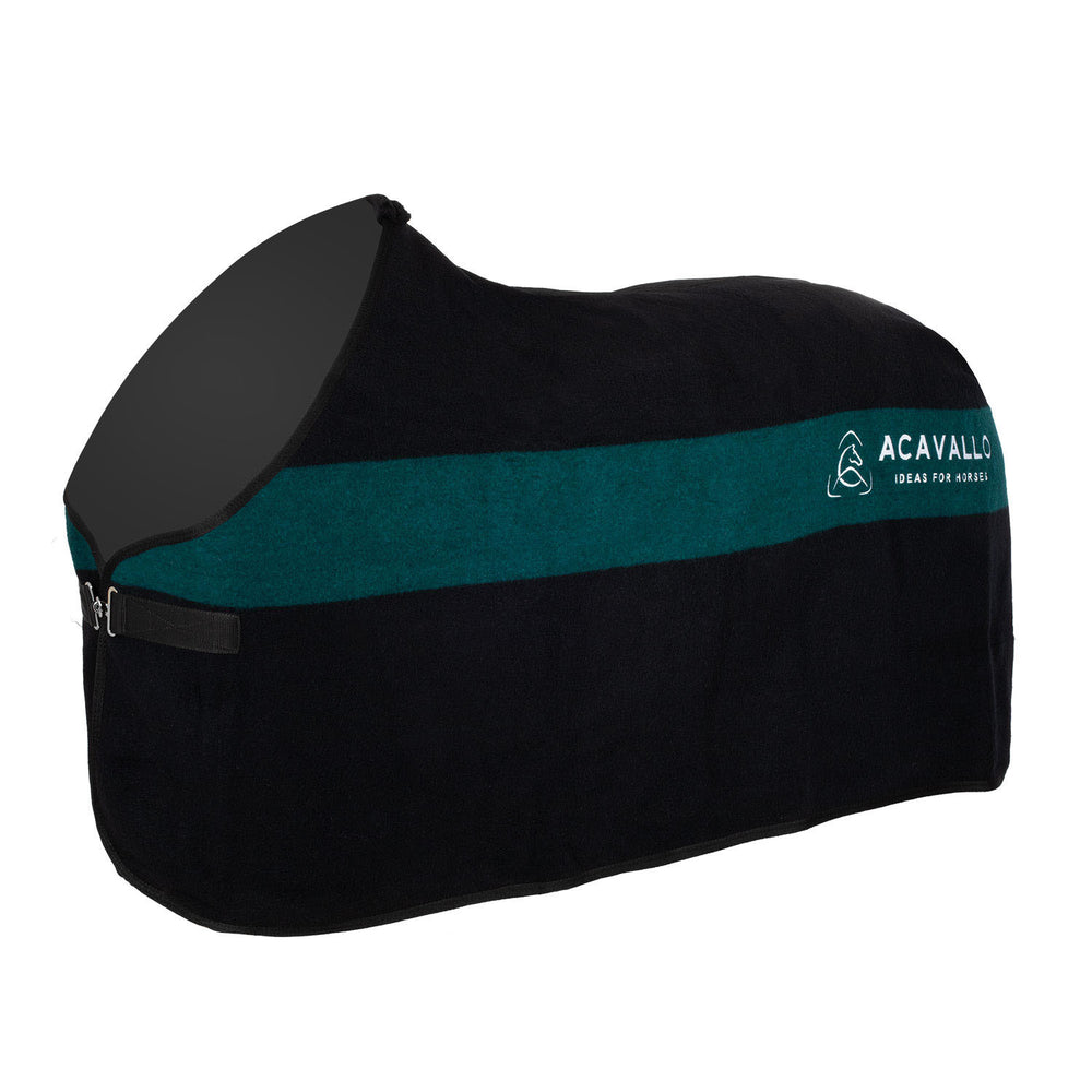 Wool stable rug 800g BLACK