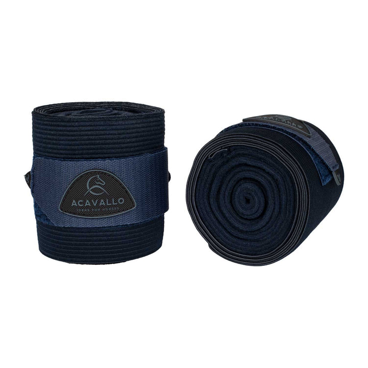 Elasticated exercise bandages fleece NAVY