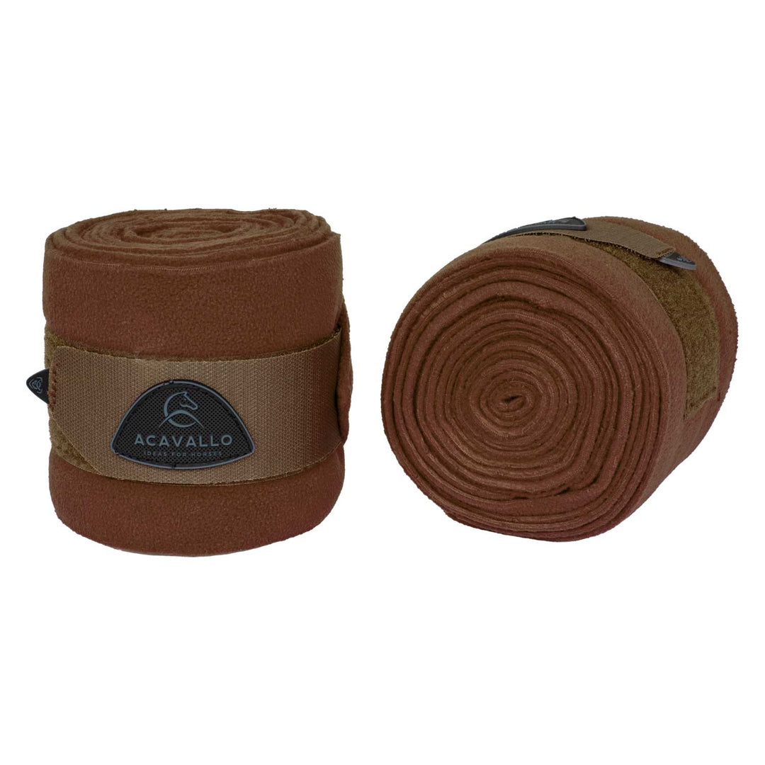 Fleece exercise bandages hook-and-loop closur BROWN