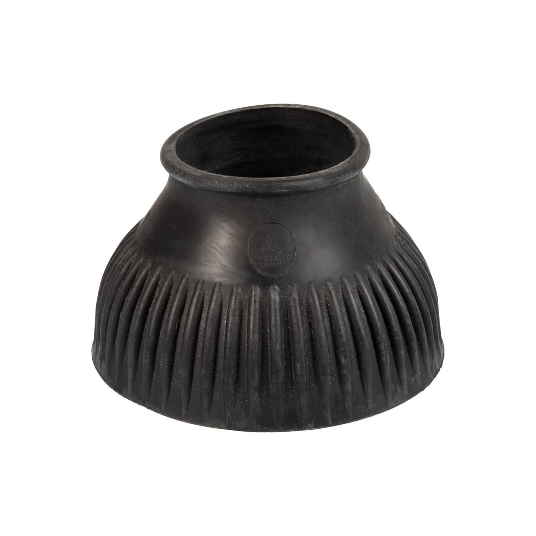 Rubber bell boots with logo (sold in pairs) BLACK