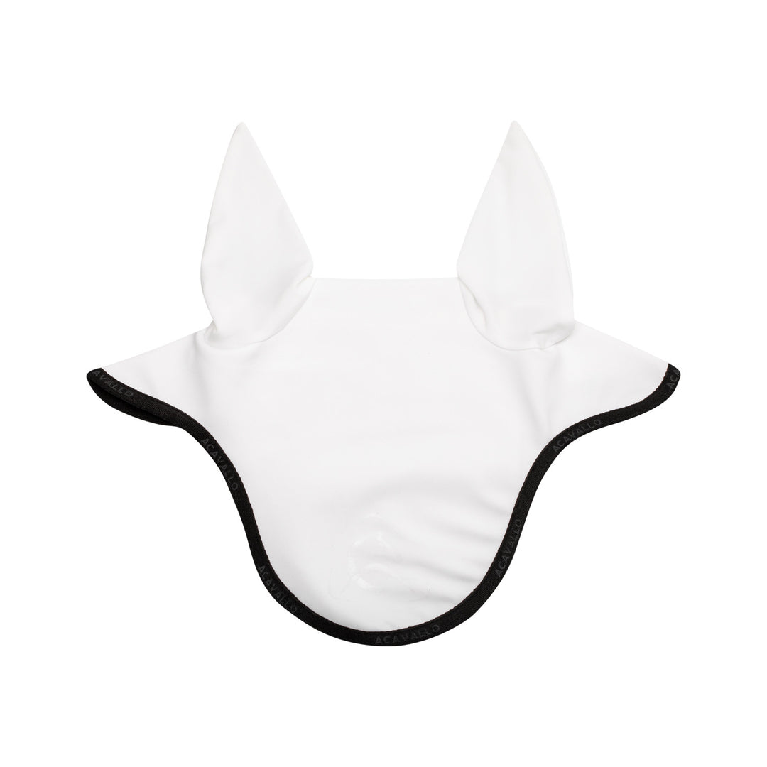 Elastane fly veil silicone logo WHITE/BLACK
