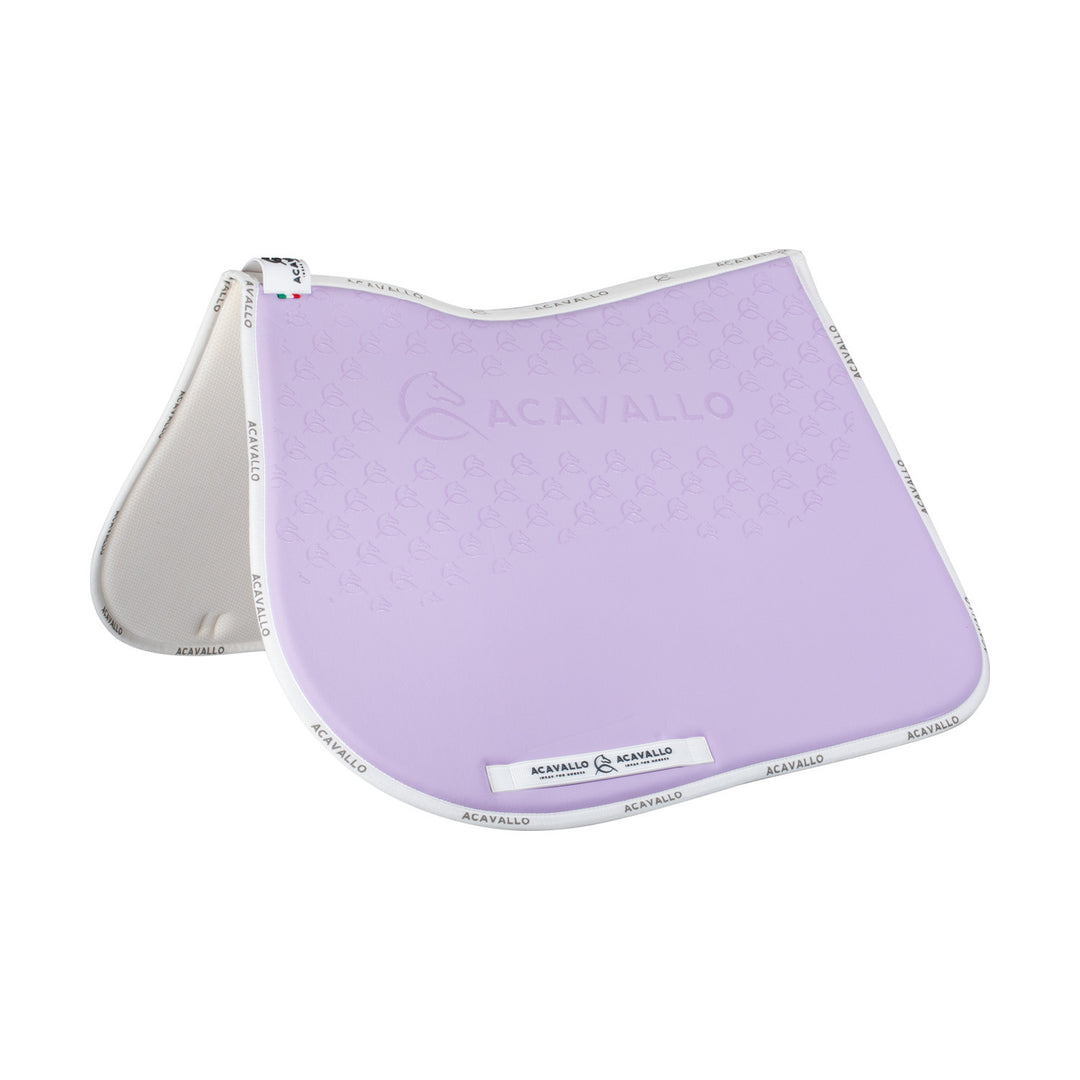 Saddle pad JS CW-CS bamboo silicone grip LILLA/WHITE