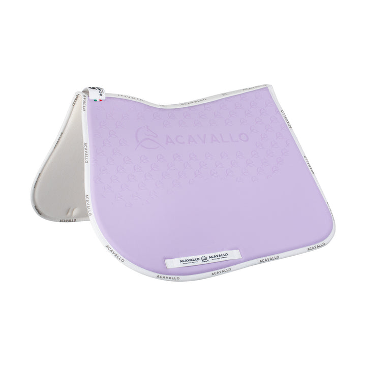 Saddle pad JS CW-CS bamboo silicone grip LILLA/WHITE