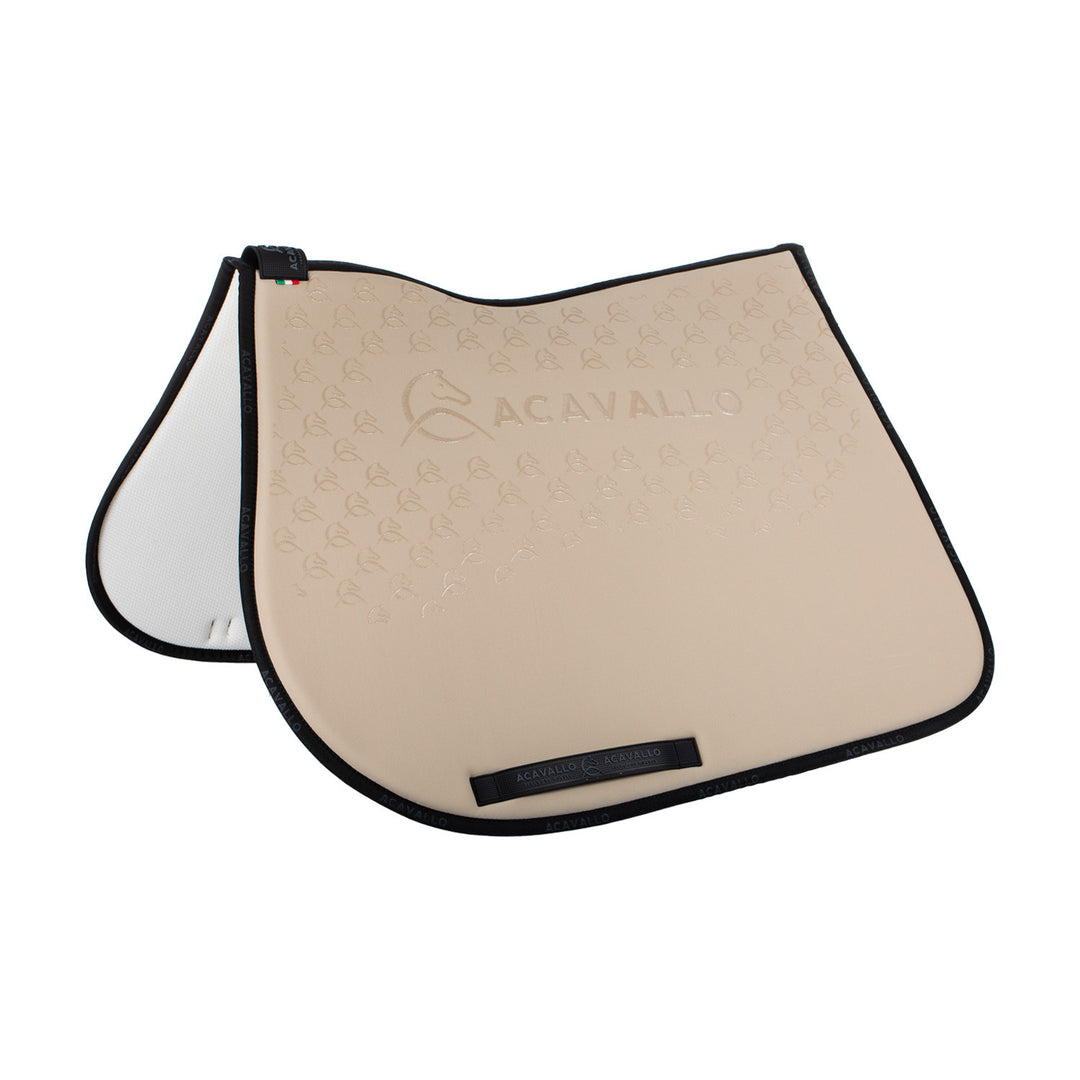Saddle pad JS CW-CS bamboo silicone grip SAND/BLACK