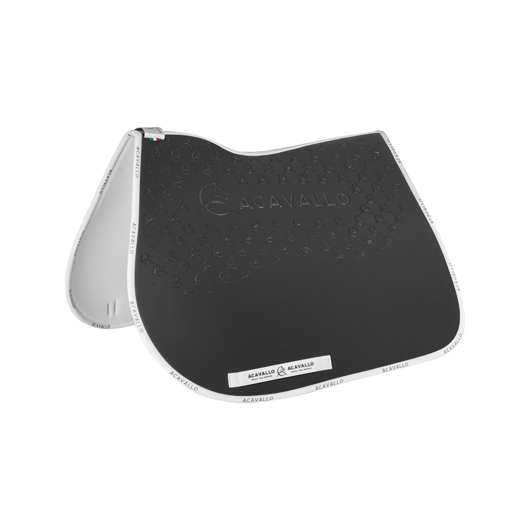Saddle pad JS CW-CS bamboo silicone grip SMOKE DORE/WHITE