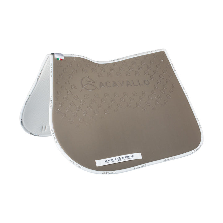 Saddle pad JS CW-CS bamboo silicone grip TERRA/WHITE