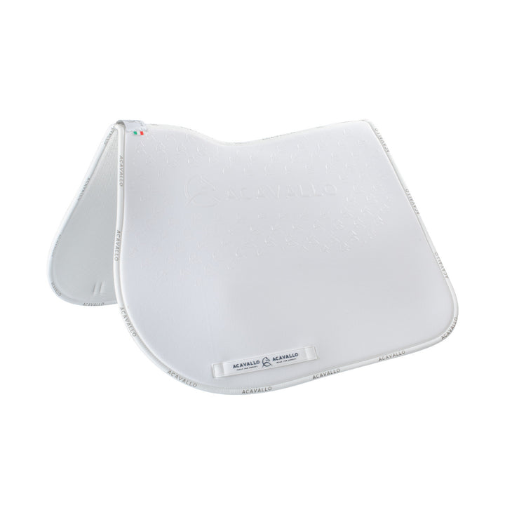 Saddle pad JS CW-CS bamboo silicone grip WHITE/WHITE