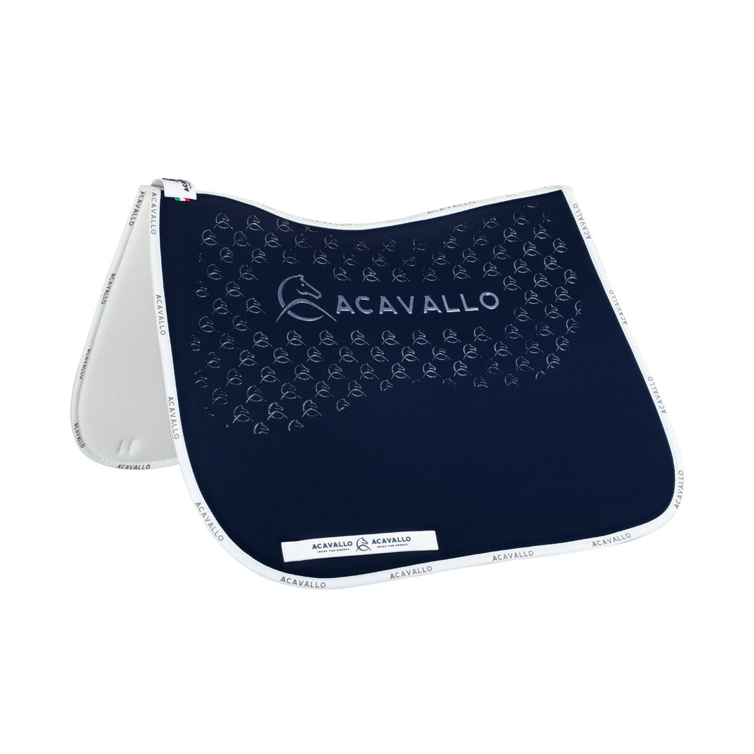 Saddle pad DS CW-CS elastane &amp; bamboo silicon DEEP BLUE/WHITE