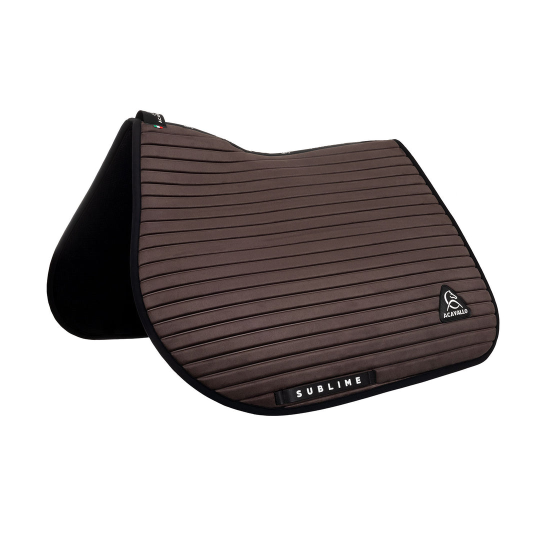 Sublime striped jumping saddle pad in technic BROWN