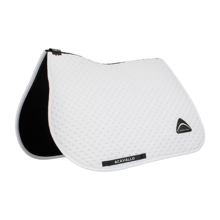 Sublime dotted jumping saddle pad in technica WHITE