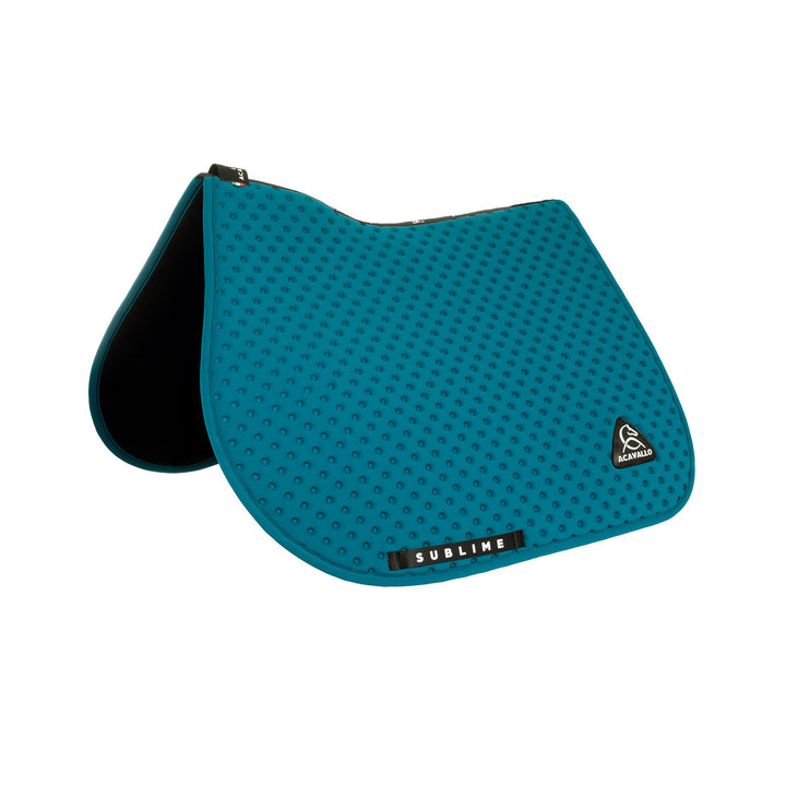 Sublime dotted jumping saddle pad in technica PETROL