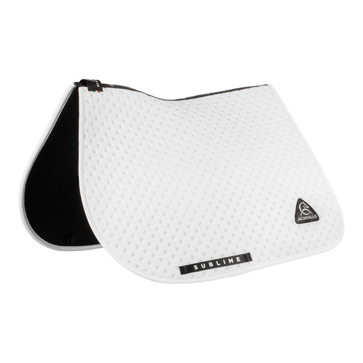 Sublime dotted jumping saddle pad in technica WHITE