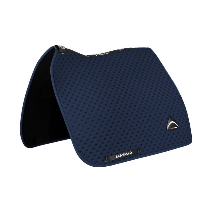 Sublime dotted dressage saddle pad in technic NAVY