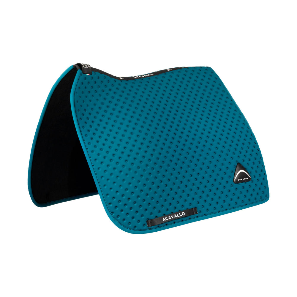 Sublime dotted dressage saddle pad in technic PETROL