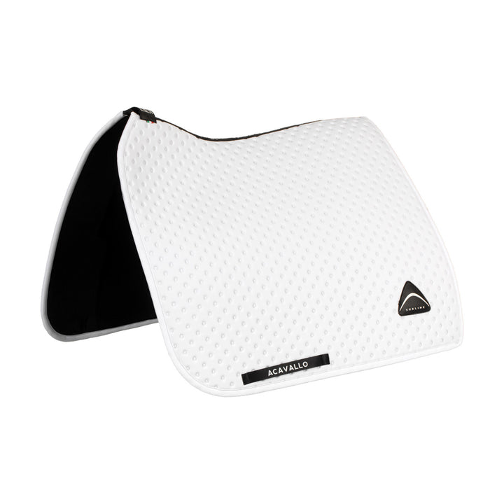 Sublime dotted dressage saddle pad in technic WHITE