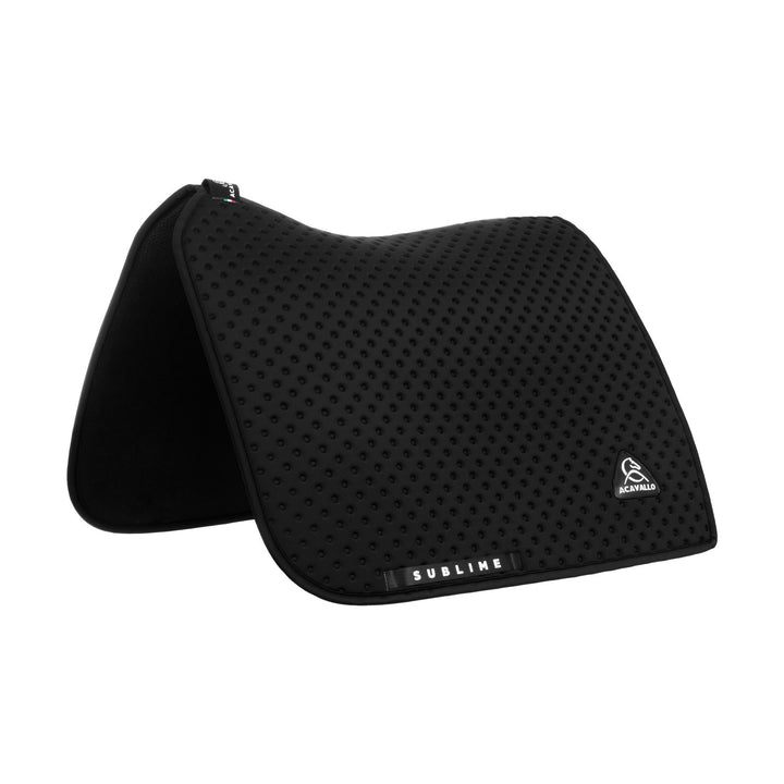 Sublime dotted dressage saddle pad in technic BLACK