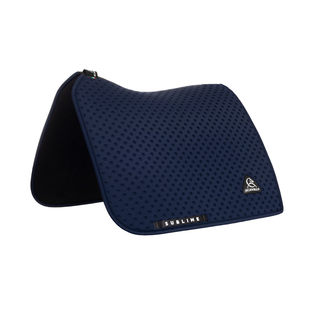 Sublime dotted dressage saddle pad in technic NAVY