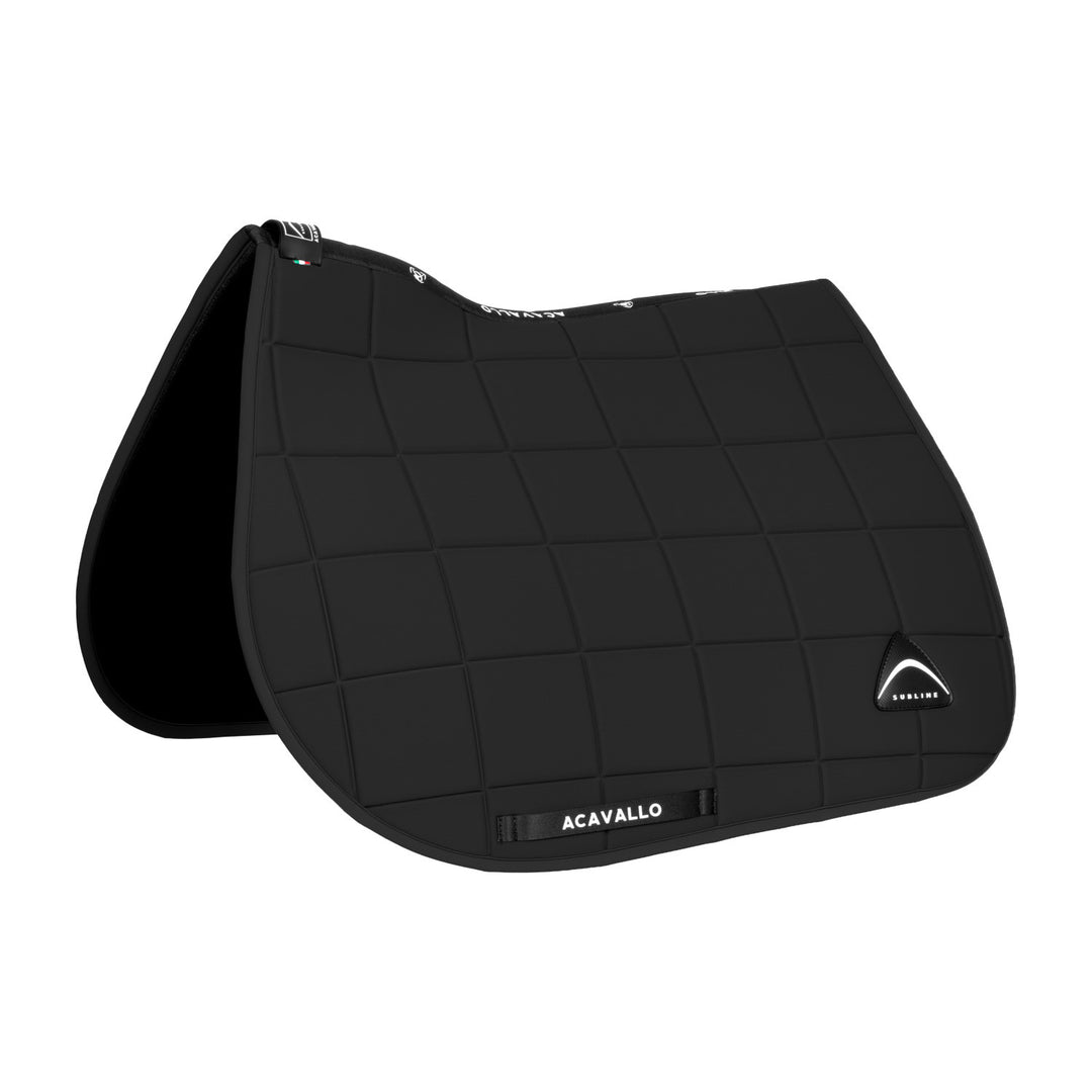 Sublime jumping saddle pad in square technica BLACK