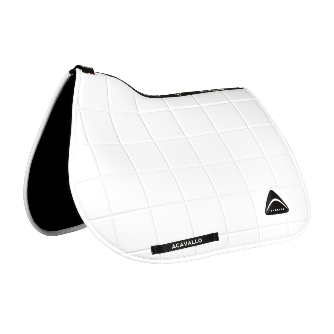 Sublime jumping saddle pad in square technica WHITE