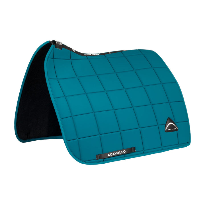 Sublime square dressage saddle pad in technic PETROL
