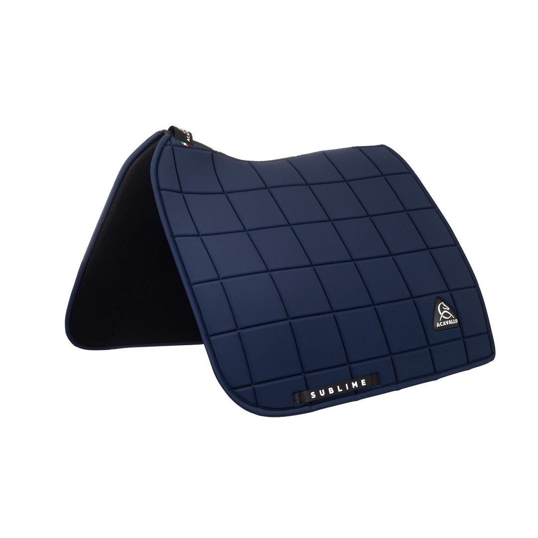 Sublime square dressage saddle pad in technic NAVY