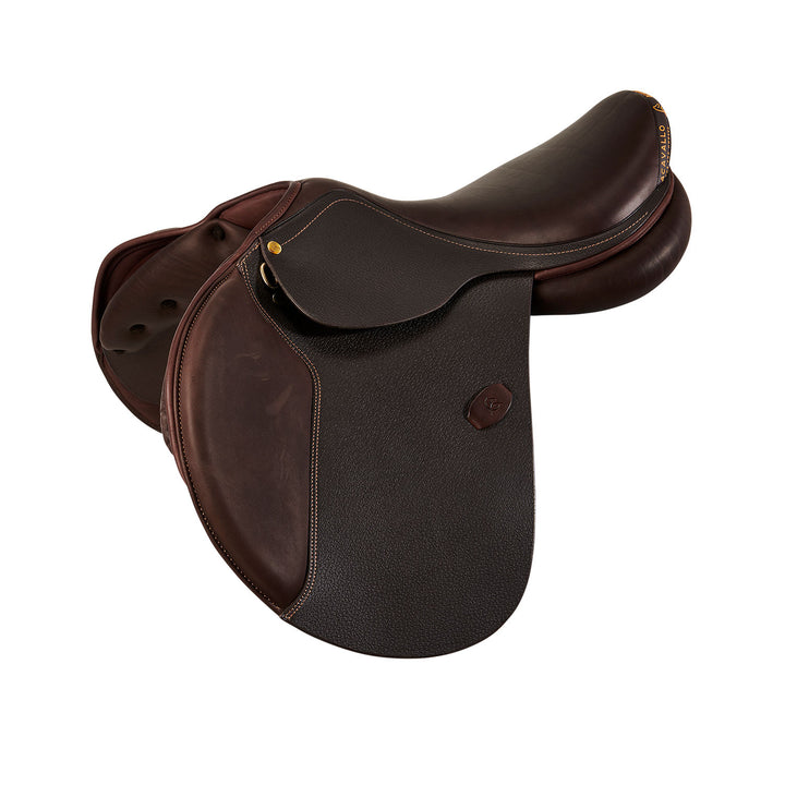 Veneziano jumping saddle latex panels DARK BROWN