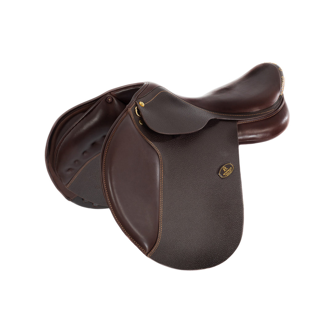 Veneziano jumping saddle wool panels DARK BROWN