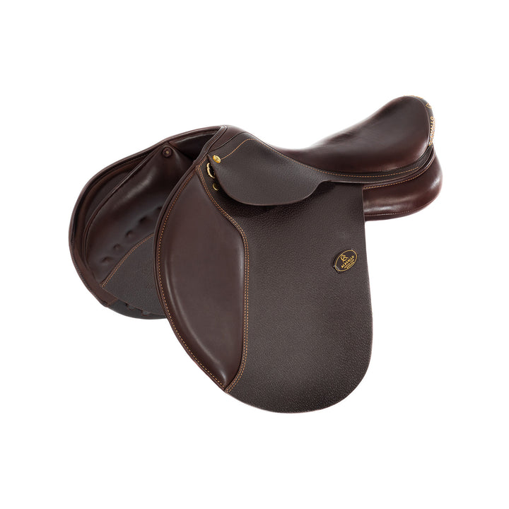 Veneziano jumping saddle wool panels DARK BROWN