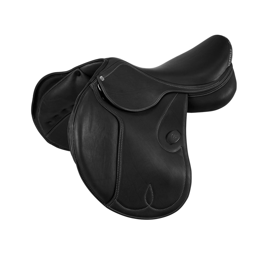 Botticelli jumping saddle wool panels BLACK