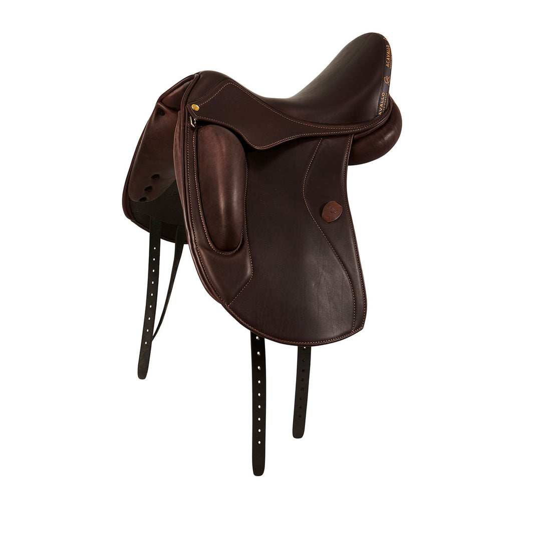 Perugino dressage saddle short knee blocks DARK BROWN