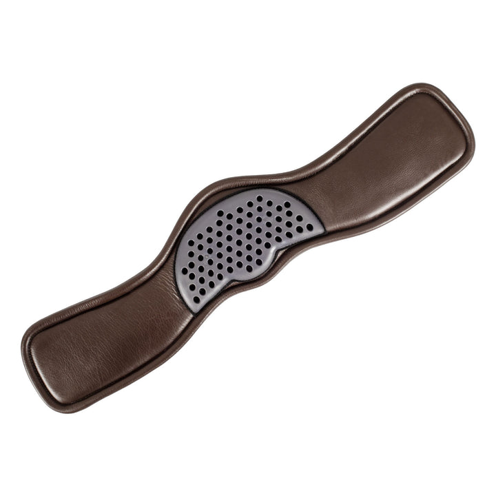 Anatomical dressage girth leather