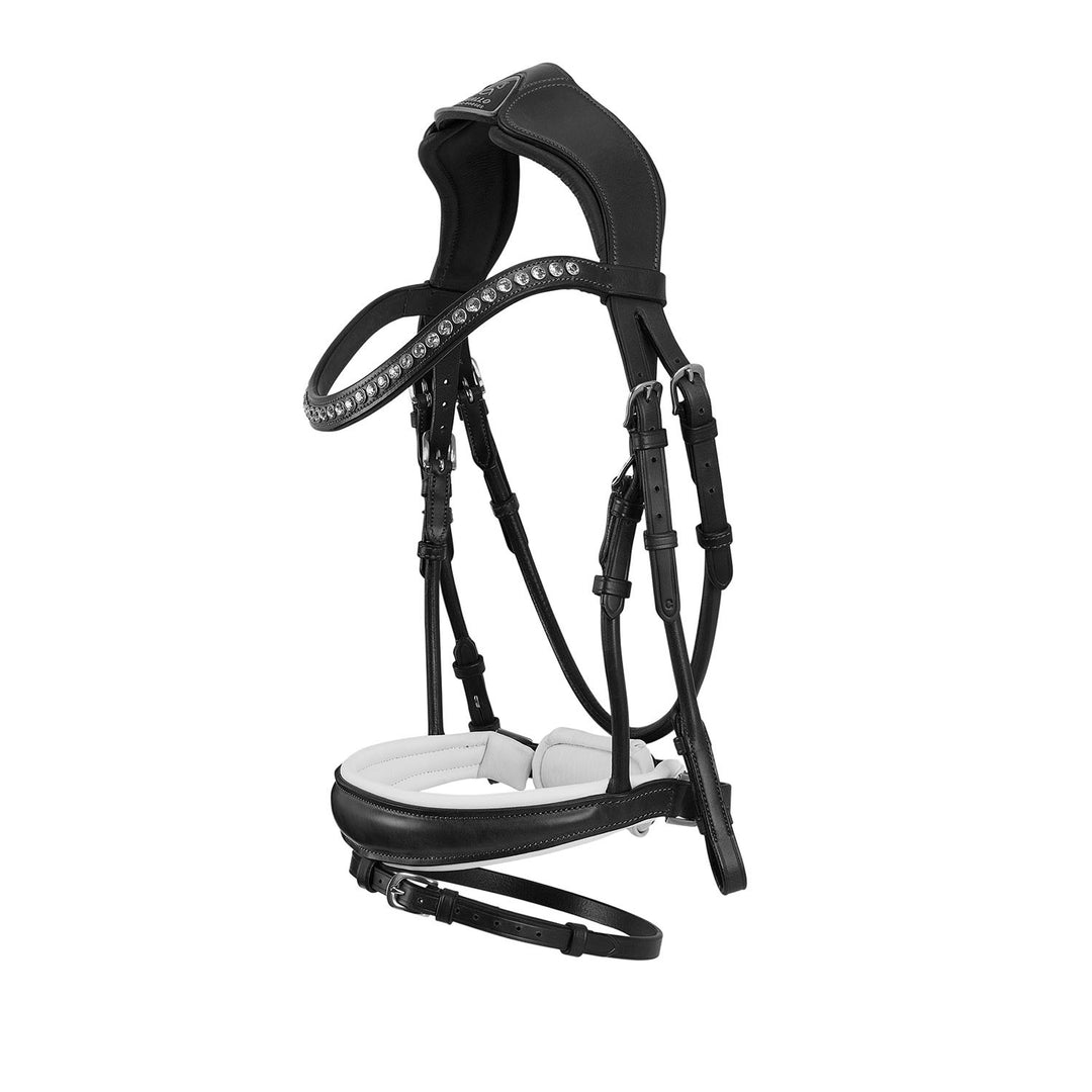 Poesia bridle calfskin BLACK
