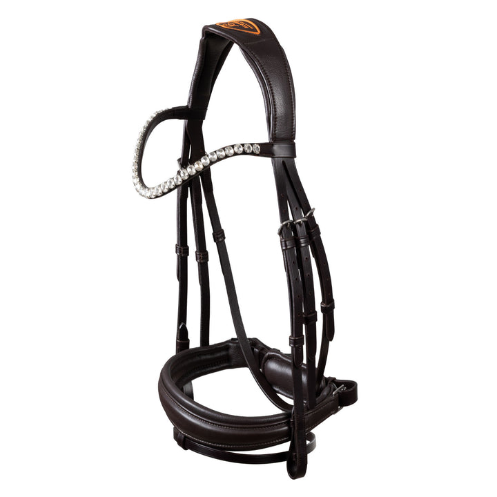 Starry night calfskin bridle DARK BROWN