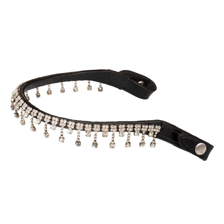 Queen browband calfskin &amp; crystals