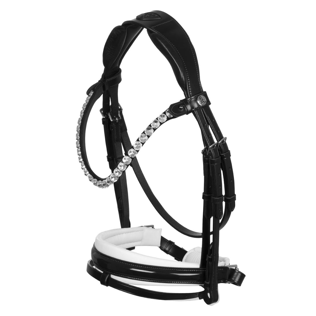 Ophelia bridle calfskin BLACK/WHITE