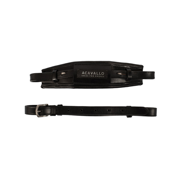 Hackamore noseband calfskin BLACK
