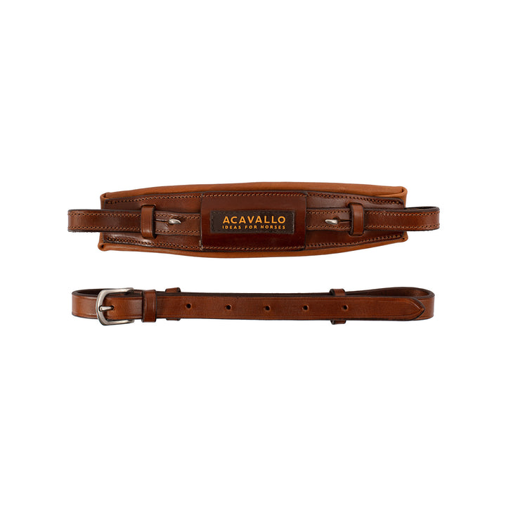 Hackamore noseband calfskin COGNAC