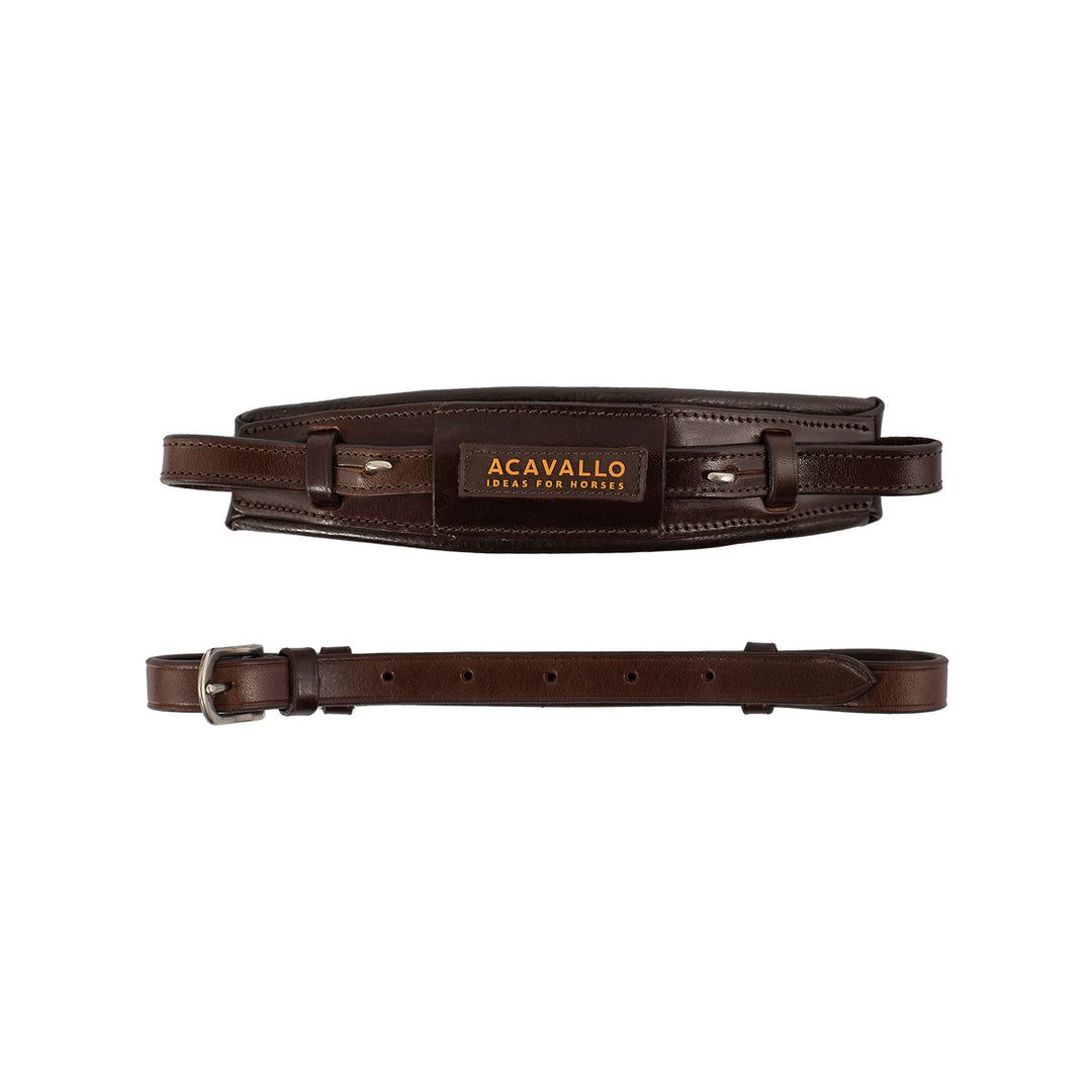 Hackamore noseband calfskin DARK BROWN