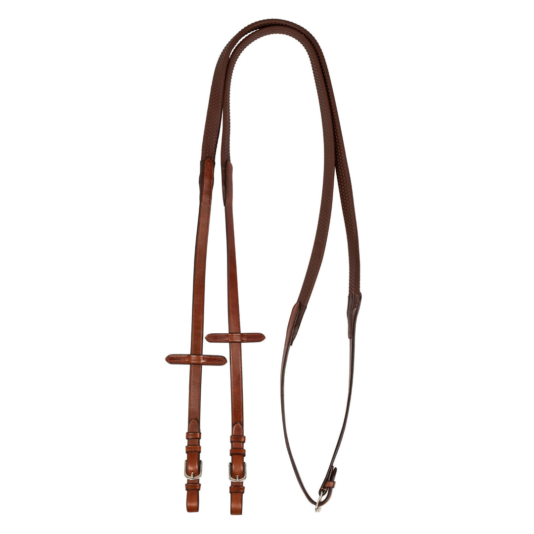 Kris reins leather &amp; rubber COGNAC