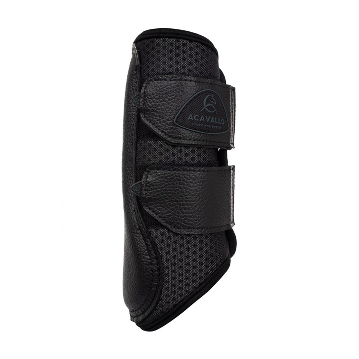 Front brushing boots perforated neoprene BLACK