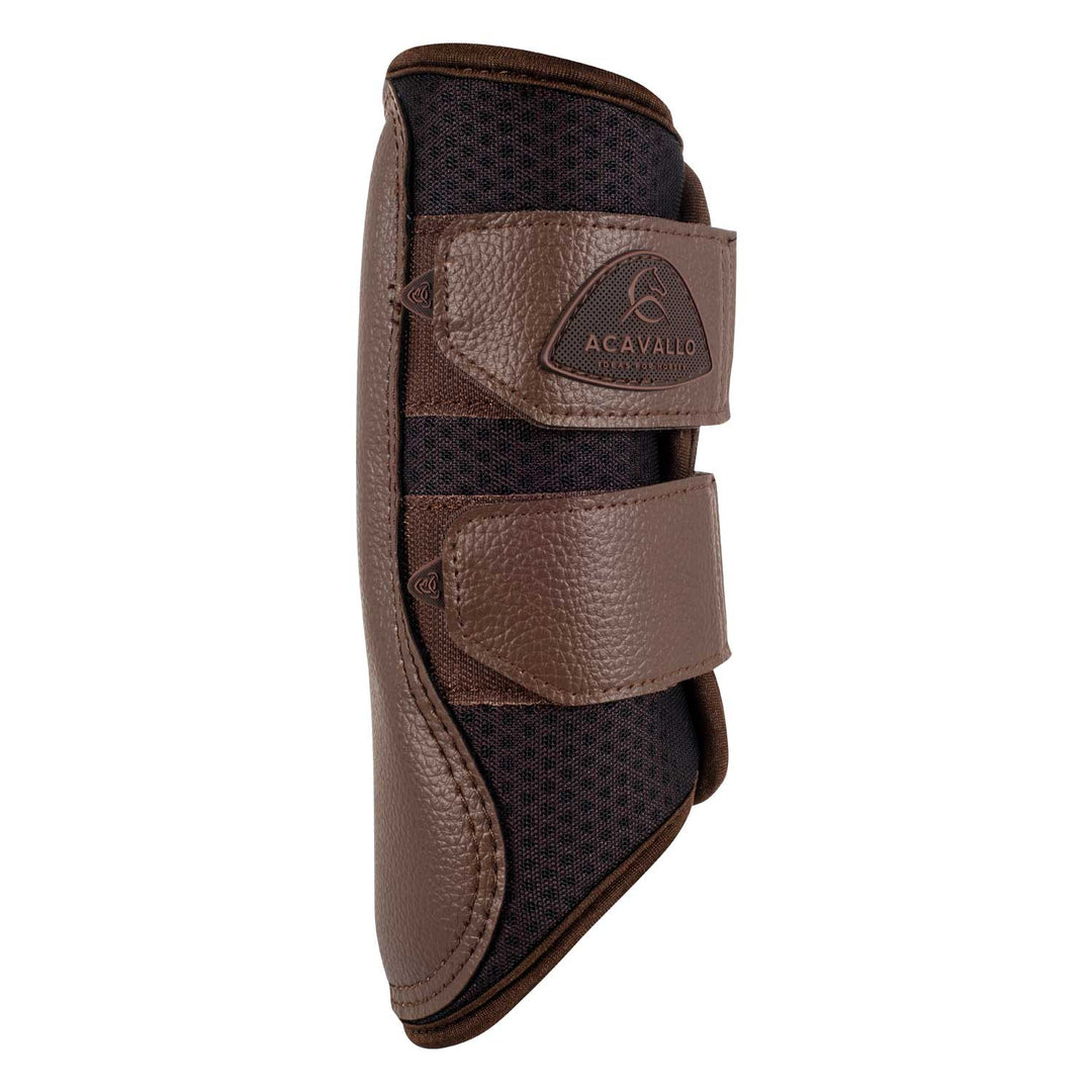 Front brushing boots perforated neoprene DARK BROWN