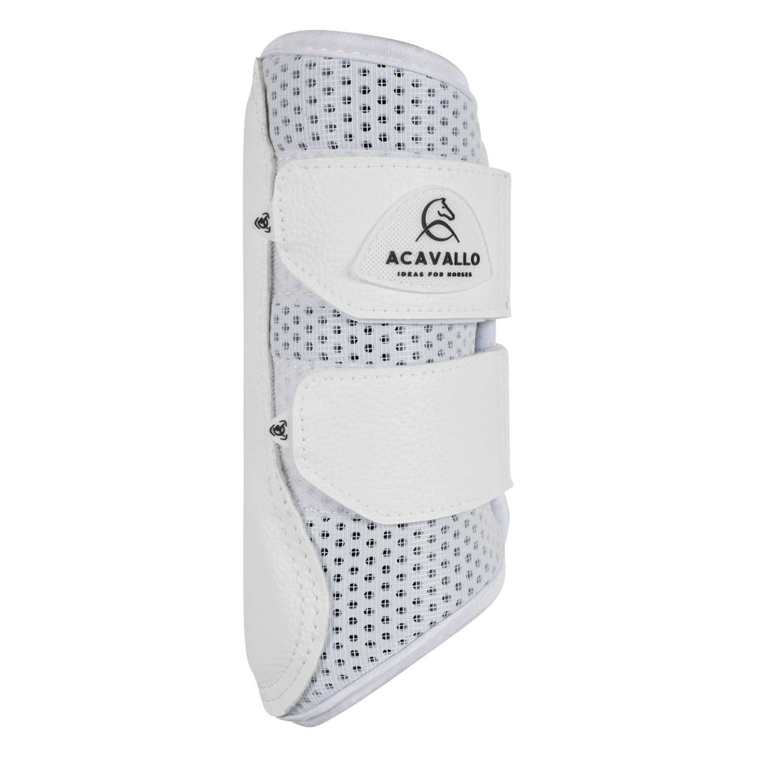 Front brushing boots perforated neoprene WHITE